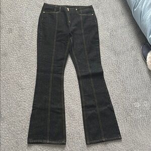 Free People Black Flared Jeans